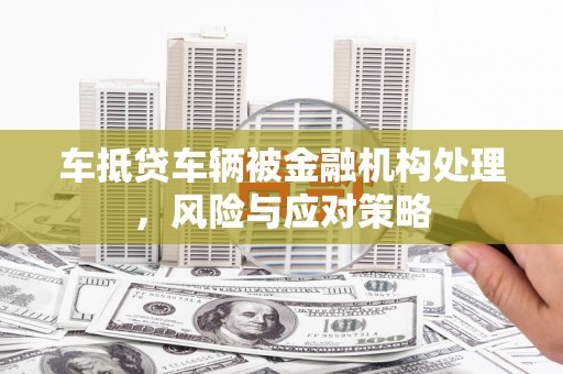 肃北车抵贷车辆被金融机构处理，风险与应对策略